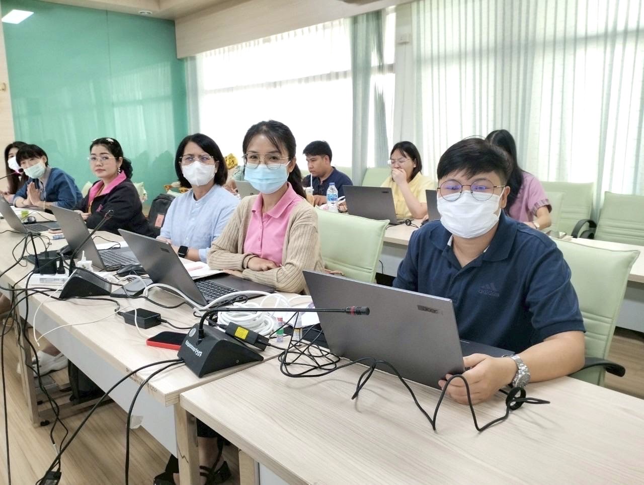 ร่วมอบรมการใช้งานระบบฐานข้อมูลผู้รับบริการและผู้ประสบปัญหาทางสังคม สค. (ระบบฝึกอาชีพ สค.)