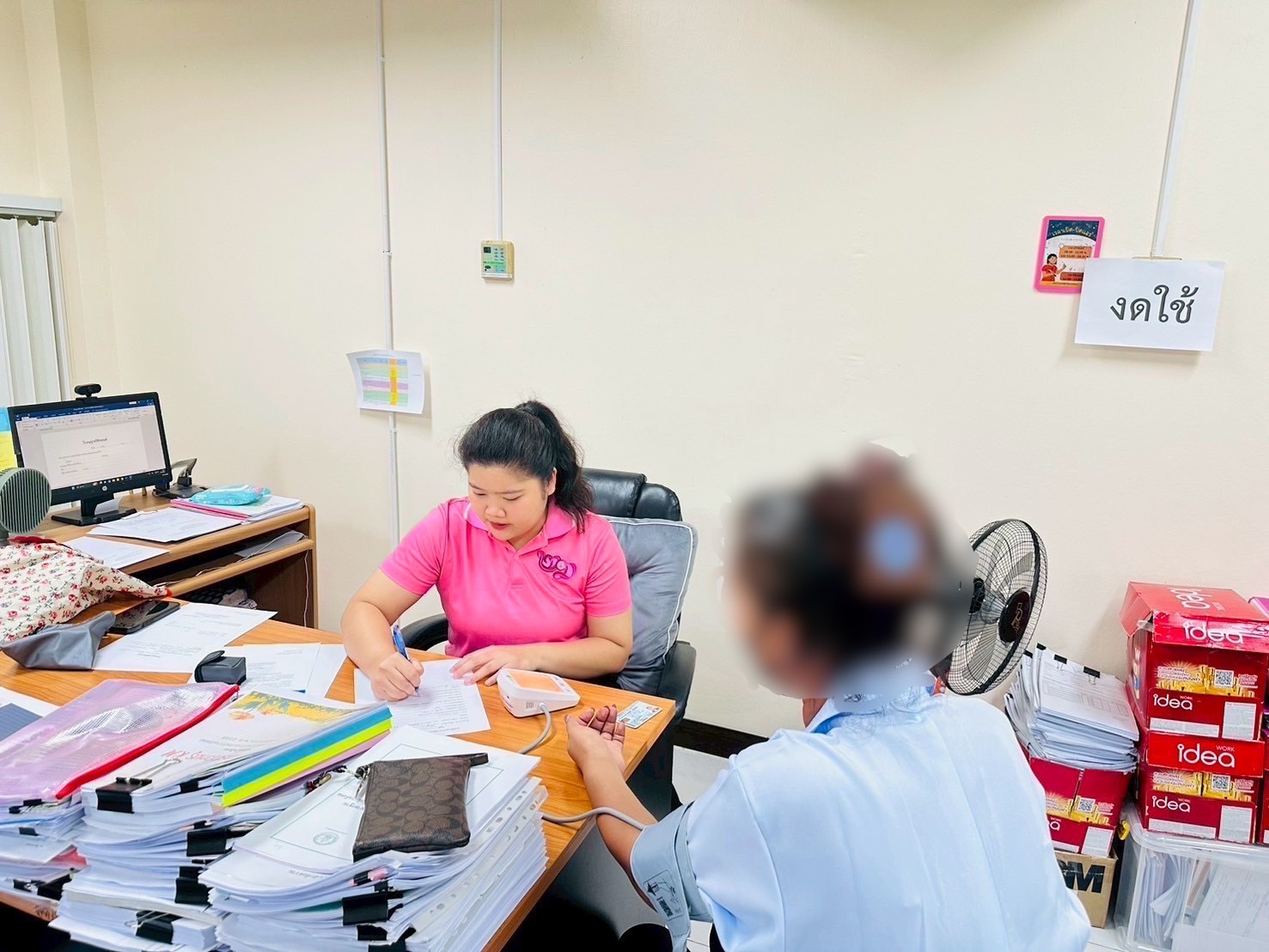 นำส่งผู้เข้ารับการฝึกอบรมอาชีพที่มีอาการเจ็บป่วยเข้ารับการรักษา