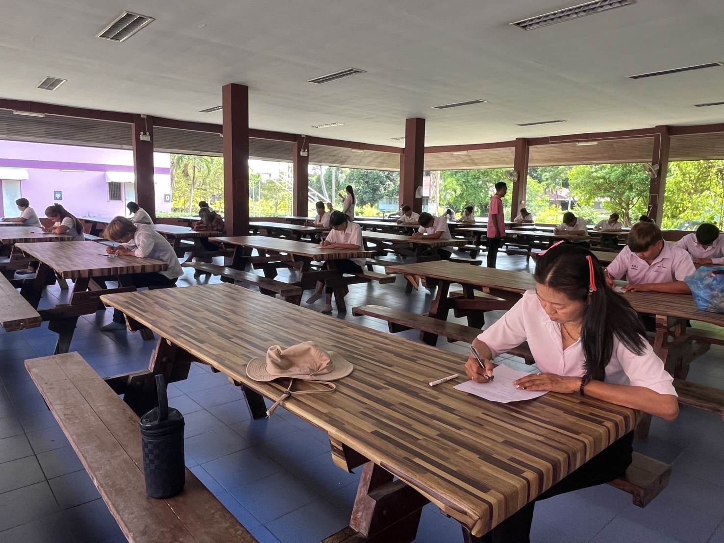 ทดสอบความรู้ผู้เข้ารับการฝึกอบรมอาชีพ หลักสูตร 1 เดือน