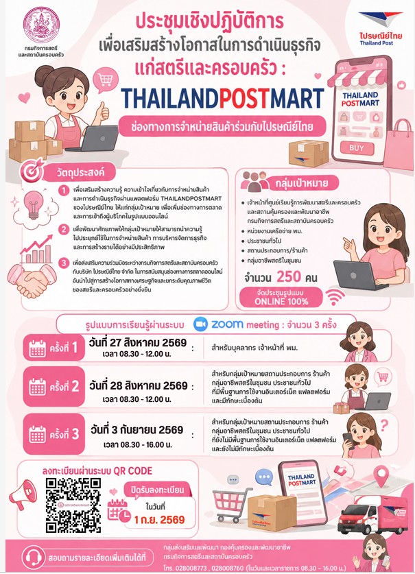 ประชาสัมพันธ์ ThailandPostmart